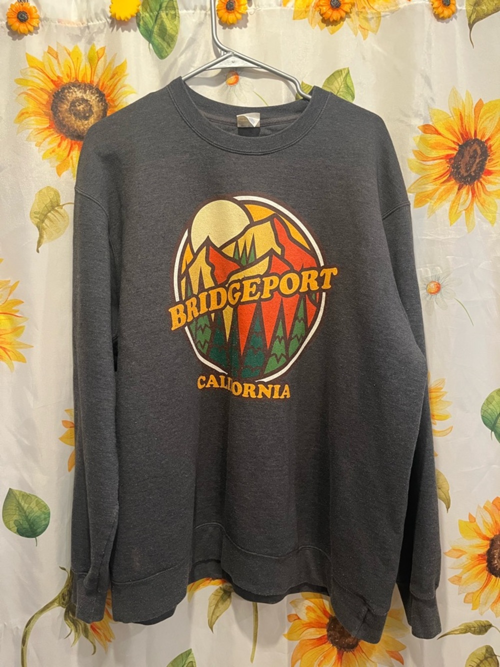 California Graphic Crewneck Sweater - Charcoal